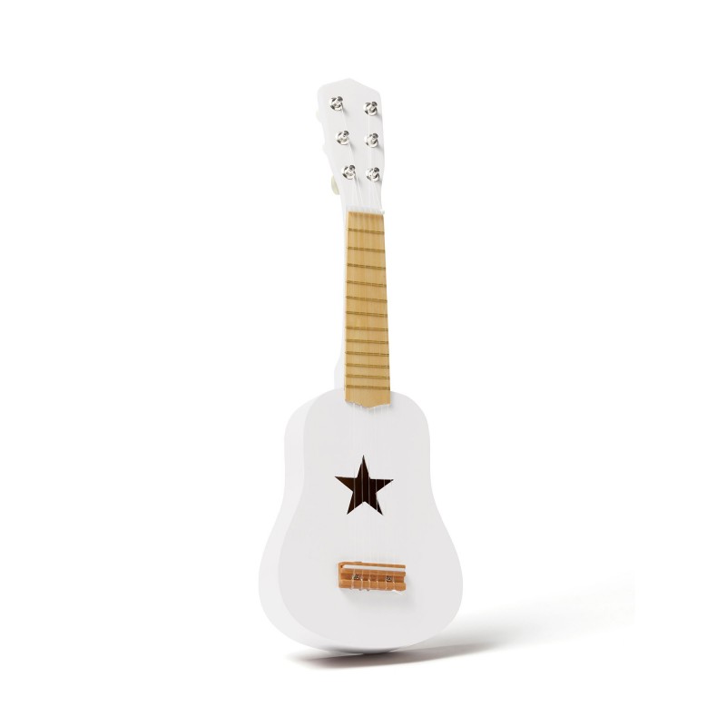 Guitare enfant en bois certifié FSC® - blanc, Jouet