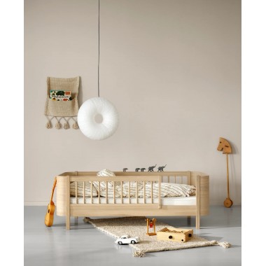 Lit cododo wood Oliver Furniture avec flèche de lit matelas, protège matelas,  sangles, kit de conversion en banc - Oliver Furniture