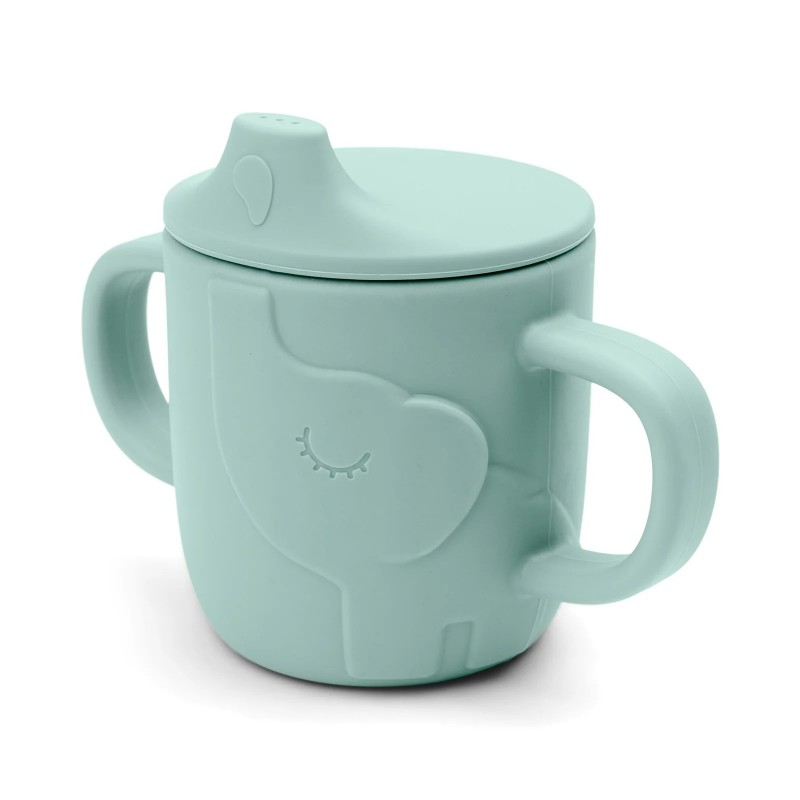 Tasse d'apprentissage Peekaboo Elphee Bleu I Done by Deer I Les Enfants  Rêveurs