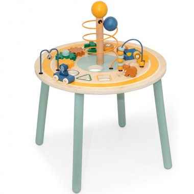 Trixie Baby Chariot d'Activités en Bois à Pousser Animaux