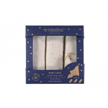 Coffret de 3 langes...