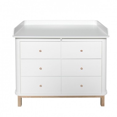 Commode Wood 6 tiroirs avec...