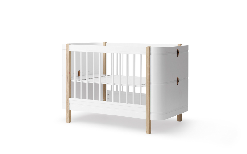 Ciel de lit pour lit bébé évolutif Wood Mini+, blanc – Oliver Furniture FR