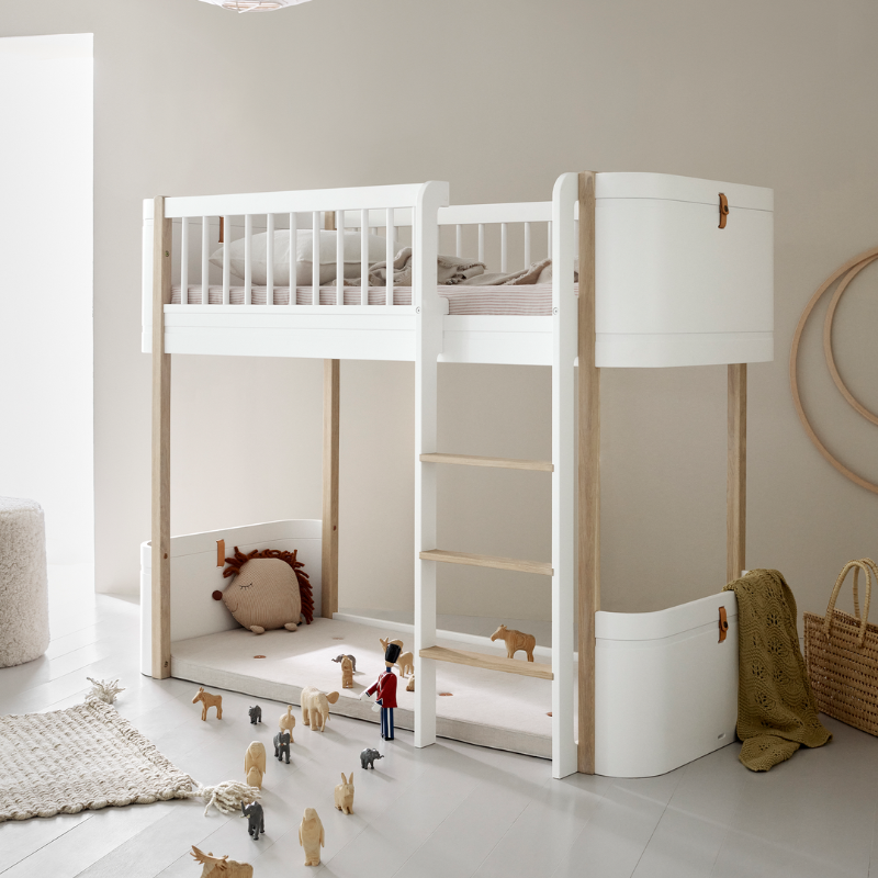 Ciel de lit pour lit bébé évolutif Wood Mini+, blanc – Oliver Furniture FR