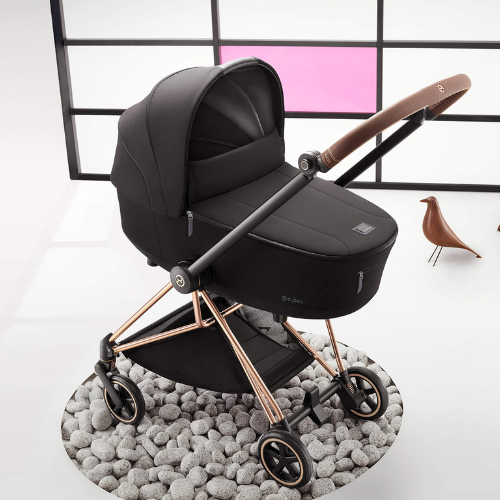 Poussette ultra-compacte Coya matt black/peach pink